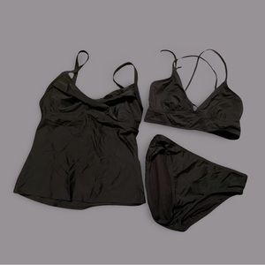 Athleta Swim Suit Set - Tankini Top (34 B/C) - bikini top and bottom (S)